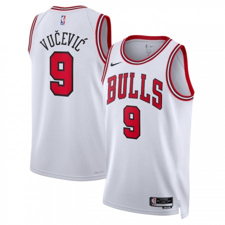 Camiseta Hombre Chicago Bulls Nikola Vucevic 9 2022-23 Nike Association Edition Blanco Swingman Camiseta Hombre Chicago Bulls Nikola Vucevic 9 2022-23 Nike Association Edition Blanco Swingman